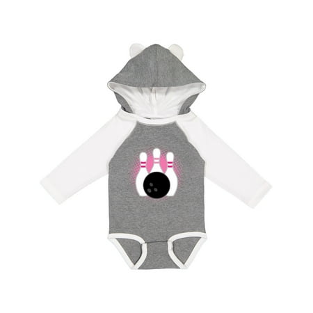 

Inktastic Bowling Pins Cute Bowler Gift Baby Girl Long Sleeve Bodysuit