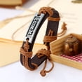 thumbnail image 3 of Veshon Leather Bracelets For Men, Teens and Boys, Perfect for Spiritual, Inspirational, Anxiety, and Sobriety Gifts, 3 of 5