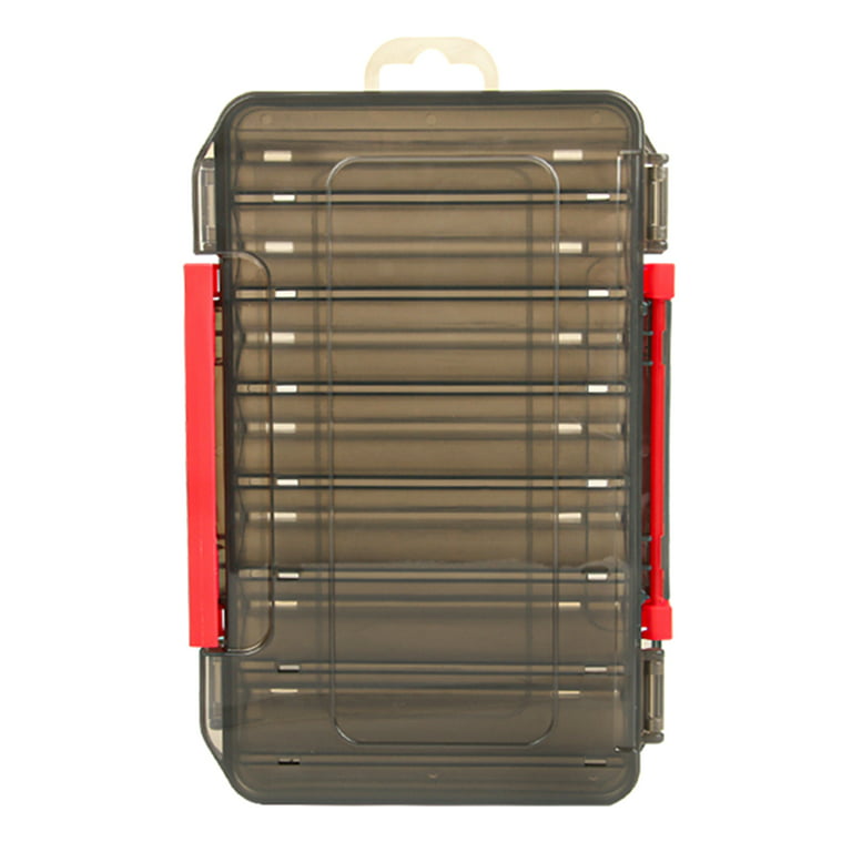 INC Fishing Tackle Box Visible Two-Sided Large Capacity 14
