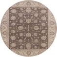 thumbnail image 1 of Ahgly Company Indoor Round Mid-Century Modern Tan Brown Oriental Area Rugs, 6' Round, 1 of 6