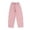 Pink, variant on REDARER Girls Barrel Jeans, Elastic Waist Casual Cargo Pants, Comfortable Everyday Wear for Spring Summer,3-4 Years