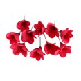 thumbnail image 4 of Cateissary 10 pack/lote decoración del hogar impresionante y fácil de limpiar flores artificiales decoración de boda elegante vino rojo Type2 NO2, 4 of 6