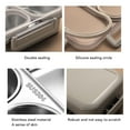 thumbnail image 3 of Lunch Box Container, Detachable 1.2L 3 Compartments 304 Stainless Steel Food Container  for Students Office Workers, 3 of 7