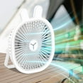 thumbnail image 4 of Pompotops Charging Desktop Small Fan Dormitory Fan Wall-Mounted Mini Small Ceiling Fan Electric Fan Lights Clearance, 4 of 7