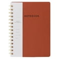 thumbnail image 1 of ZTTD Spiral Notebook - 5.8" x 8.1" College Ruled Journal with Inner Pockets and 160 Pages, Soft PU Leather Cover Business Journal, Twin-Wire Binding Notebook Perfect for Office & Home Supplies, 1 of 9