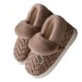 thumbnail image 3 of CAIXIA Women's Cozy Bootie Slippers Memory Foam Warm House Shoes with Fluffy Collar Non- Indoor Outdoor, 3 of 5