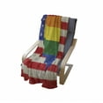 thumbnail image 4 of Pride Soft Flannel Fleece Throw Blanket, USA American Flag with Rainbow Gay Marriage Nationwide Rights and Equality Theme, Cozy Plush for Indoor and Outdoor Use, 50" x 70", Multicolor, by Ambesonne, 4 of 6