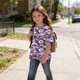 thumbnail image 4 of WRKEKC Summer Boys T Shirts Camo Print Loose Fit Round Neck Short Sleeve Casual Streetwear for 5-15 Years, 4 of 9