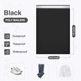thumbnail image 2 of Poly Mailers 12x15.5 Inch Black 100 Pack Medium Shipping Bags #5 Strong Thick Mailing Envelopes Self Sealing Adhesive Waterproof and Tear Proof Boutique Packaging Postal for Clothing, 2 of 5
