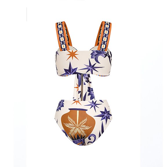 Vedolay Swimsuits For Women Women's Crop Top High Waisted Cheeky Bikini Set Two Piece Swimsuits,B M