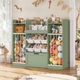 thumbnail image 3 of Homfa Toy Storage Organizer with Stuffed Animal Storage & Drawer, 3-in-1 Kids Bookshelf with Cubes, Racks & 6 Toy Bins for Playroom Kids Room, Green, 3 of 7