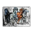 thumbnail image 7 of Area Rugs For Living Room Decor - Four Running Horses Soft Anti Slip Throw Washable Rugs 5x7 For Bedroom, Indoor Carpet For Bedroom Living Room 80x58In, 7 of 7