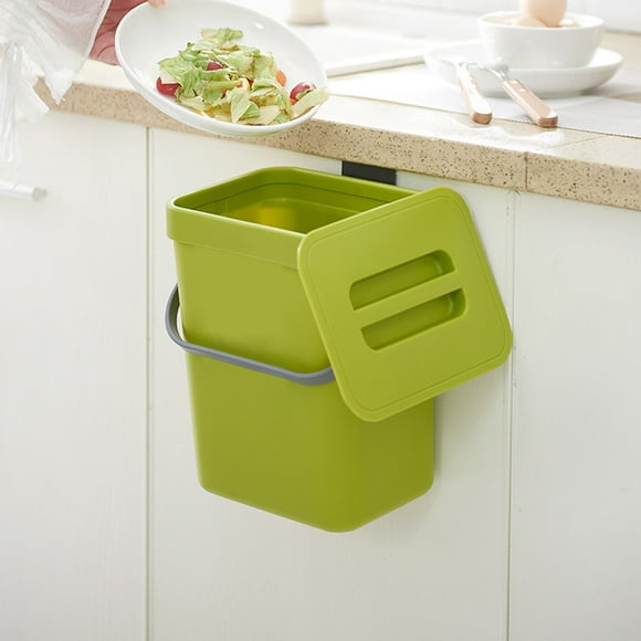 Small Kitchen Compost Bin,Small Kitchen Compost Bin Household Countertop Container Kitchen Waste Bin Sturdy Construction