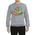 thumbnail image 2 of Wild Bobby Rainbow Painted I've Got The Whole World Dean Russo Design Inspirational/Christian Unisex Crewneck Sweatshirt, Heather Grey, Small, 2 of 6
