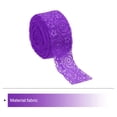 thumbnail image 3 of Unique Bargains Lace Trim 10 Yards 1.6 Inch Flower Elastic Lace Ribbons for Package Decoration Wedding Headbands Dark Purple, 3 of 5