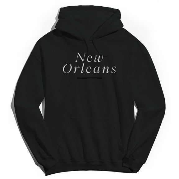 New Orleans Humor Graphic Black Men's Crewneck Sweatshirt Hoodie