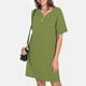 thumbnail image 1 of WILLBEST Vestidos Floreados Para Mujer Cuello En V Color Sólido 2025 Cómodo Casual Vestido Con Botones, 1 of 3