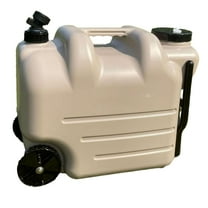 figatia Camping Water Bottle Multi Purpose Wheels Water Tank for Car Driving Outdoor Khaki