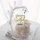 thumbnail image 5 of 12 unidades (oro, oro rosa, plata, azul*3) Adorno para tarta de feliz cumpleaños, adorno acrílico con purpurina para cupcakes para decoraciones de tartas de cumpleaños, 5 of 5