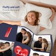thumbnail image 5 of Custom Blanket with Photo Text, Personalized Flannel Throw Blanket, Customized Blanket Using My Own Photos, Birthday Christmas Wedding Gifts for Mom Dad Friends Sister - 4 Size (1 Photo-1), 5 of 6