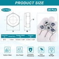 thumbnail image 2 of Uxcell M10x1x9.2mm Nylon Insert Lock Nuts, 20Pcs Metric Fine Thread Carbon Steel Self-Locking Hex Nuts Hardware Fasteners for Machinery Manufacturing Industrial DIY Use, Silver, 2 of 6