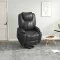 thumbnail image 2 of HOMCOM PU Leather Power Lift Chair for Elderly with Remote Side Pockets, 2 of 10