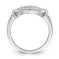 thumbnail image 7 of 925 Sterling Silver Rhodium-plated Cubic Zirconia Ring Size 6, 7 of 7
