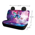 thumbnail image 4 of Uourmeti Galaxy Butterfly, Non-Slip Replacement Rear Bench Seat Protectors Set of 2 Waterproof All Weather Car Back Seat Cover for Auto Car Interior, 4 of 4