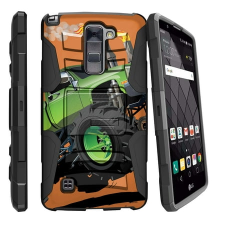 LG Stylus 2 Plus K530, LG Stylo 2 Plus Miniturtle® Clip Armor Dual Layer Case Rugged Exterior with Built in Kickstand + Holster - Monster
