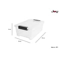 thumbnail image 3 of JOY Caja de Almacenamiento de Plástico Paquete de 3, Organizadora Apilable con Broche, Contenedor de 7 Litros. Tapa Duradera e Ideal para Organizar Zapatos, Ropa y Juguetes (37x23x13 cm), 3 of 6