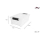 thumbnail image 3 of JOY Caja de Almacenamiento de Plástico Paquete de 3, Organizadora Apilable con Broche, Contenedor de 7 Litros. Tapa Duradera e Ideal para Organizar Zapatos, Ropa y Juguetes (37x23x13 cm), 3 of 6