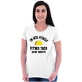 thumbnail image 3 of Im into Fitness Taco In My Mouth Gym Womens Slim Fit Graphic Tee Brisco Brands X, 3 of 5