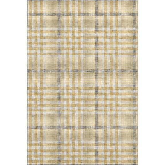 Dalyn Rugs Premium Machine Washable Mayfield AMF1054 Gold 3' x 5' Rug