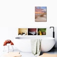 thumbnail image 6 of Stunning 12X16 Inch Beach Scene Canvas Bring Coastal Beauty to Your Bathroom & Bedroom Ideal Blue Sea Office & Kitchen Wall Art Decorations., 6 of 7