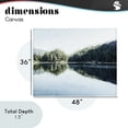 thumbnail image 4 of Stupell Industries Rustic Lodge Blue Lake Reflections Canvas Art, 48 x 36, by Kim Curinga, 4 of 8