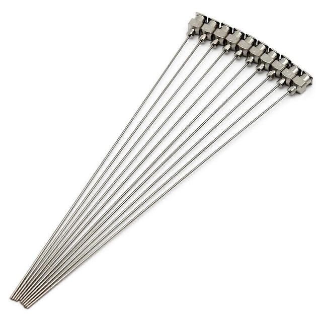 10 Pieces Dispensing Needle 6 Inch Stainless Steel Blunt Tip Luer Connector Stainless Steel Blunt Ne