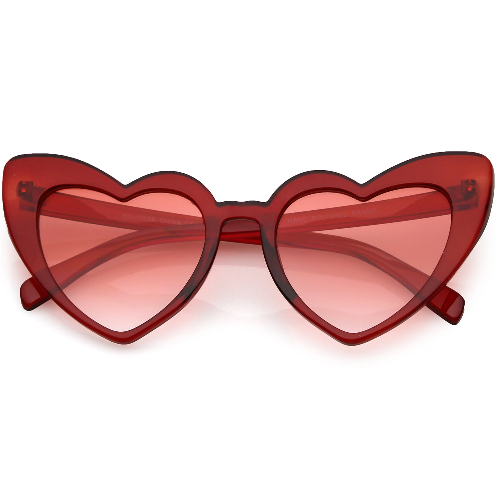 Festival Accessories Heart Shape Sunglasses - Oversized 