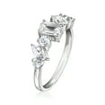 thumbnail image 3 of Ross-Simons 1.20 ct. t.w. Multi-Shaped CZ Ring in Sterling Silver, Women's, Adult, 3 of 5