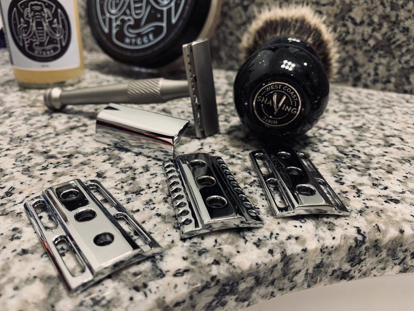West Coast Shaving RZ-WCS-YWC WCS Lithe Safety Razor Head - Designed by Charcoal Goods - Base Plate