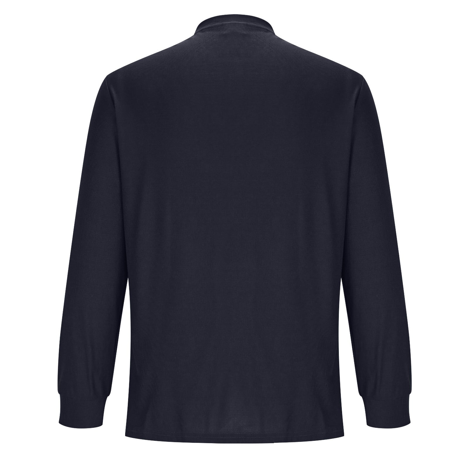 YUGYXL Men's Henley T-Shirts Long Sleeve Pullover Shirt Casual Heavyweight Button Shirts Basic Tees Black M