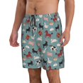 thumbnail image 2 of Zufioo Farm Animals 1 for Men's Casual Beach Shorts, Sports Fitness Quick-drying Drawstring Shorts with Pockets for Home Wear-X-Large, 2 of 6