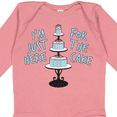 thumbnail image 4 of Inktastic I'm Just Here for the Cake Funny Wedding Boys or Girls Long Sleeve Baby Bodysuit, 4 of 5