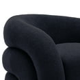 thumbnail image 5 of Swivel Accent Chair, 360-Degree Swivel Barrel Chair,Comfy Boucle Fabric Sofa Chair Reading Chair for Living Room,Navy Blue, 5 of 6