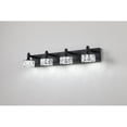 thumbnail image 2 of Hi-LIGHTS,Modern 4-Light Dimmable LED Vanity Light with Crystal Glass Shades,Bathroom Wall Sconce for Bathroom,Dressing Room(Matte Black）, 2 of 5