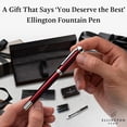thumbnail image 3 of Juego de pluma estilográfica Ellington Pens Scarlet Slate con punta fina, 3 of 7
