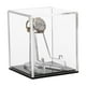thumbnail image 1 of Exhibidor de anillos de campeonato Uxcell con base de madera, cubo de béisbol de acrílico, 1 of 5