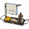 thumbnail image 2 of Organizador de fregadero de cocina ajustable, soporte para esponja de grifo de calidad superior con gran velocidad de drenaje para ahorrar espacio (longitud flexible), 2 of 5