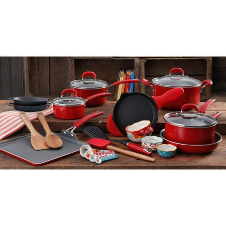 The Pioneer Woman Vintage Cookware Combo Set, 27