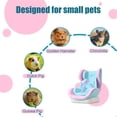 thumbnail image 7 of Hamster Car Seat, Road Trip Vehicle Pet Vent Clip Magnetic, Adjustable Leash Squirrel Booster Seats, Gerbils Feeding Sofa Carrier, Mini Doll Cars Seat Tray(Teal), 7 of 7