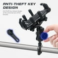 thumbnail image 4 of Motorcycle Phone Mount Holder with Vibration Dampener Anti-theft Motorcycle Cell Phone Holder 360° Adjustable Rotation Motorbike Handlebar Mount, 4 of 9